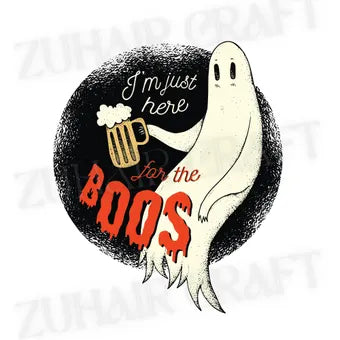 Ghost Boo halloween Vinyl Gloss Weatherproof Decal Sticker